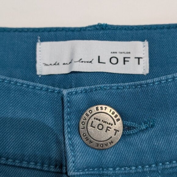 Ann Taylor Loft, Modern Skinny Jeans in Jewel Blue, size 30/10 P - Picture 2 of 12